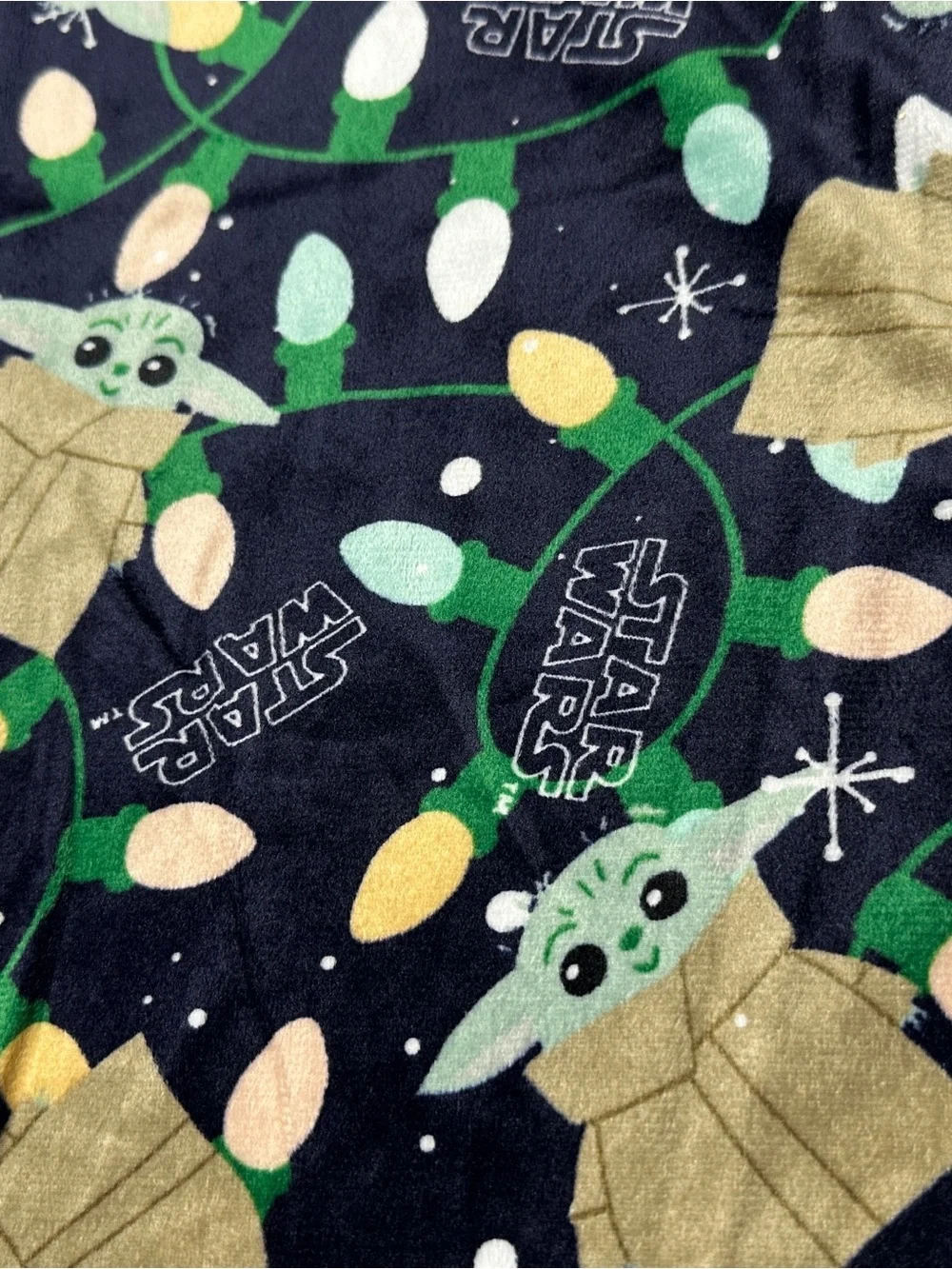 Star Wars Grogu Velour Men’s Pajama Pants Large